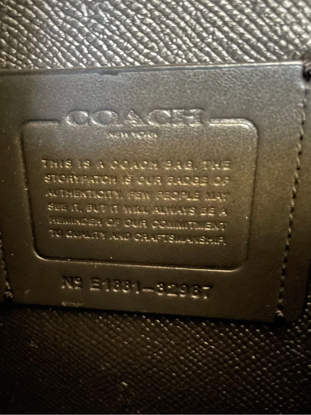 Coach genuine charlie